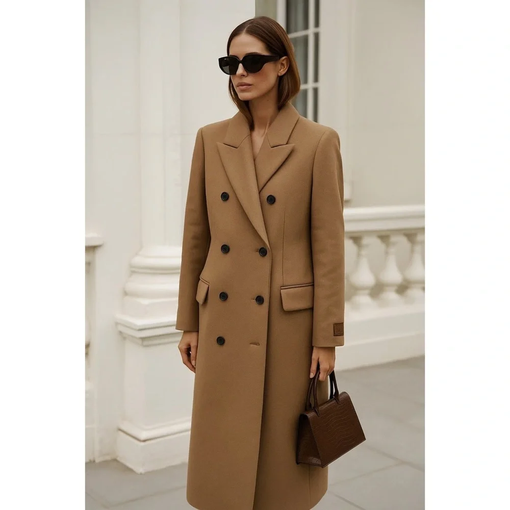 Babaton Constant Coat (Double-Breasted Wool Cashmere Coat) - Picture 1 of 8